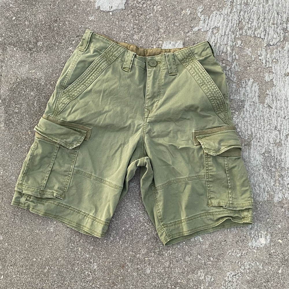 George Men's Green Cargo Shorts Size 28